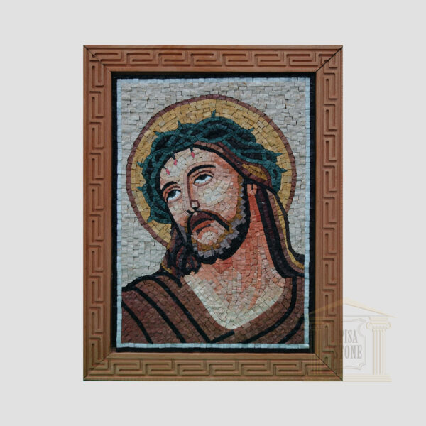 Jesus Christ Marble Stone Mosaic Art