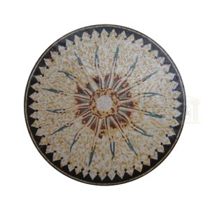 Style 4 Circular Ornamented Marble Stone Mosaic Art