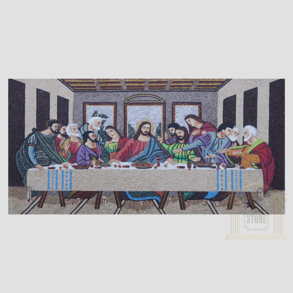 The Last Supper / Il Cenacolo Marble Stone Mosaic Art