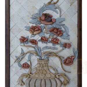 Briar rose in royal vase 3D Mosaic Art
