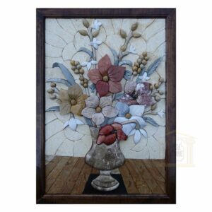 Left Table Flower Vase 3D Mosaic Art