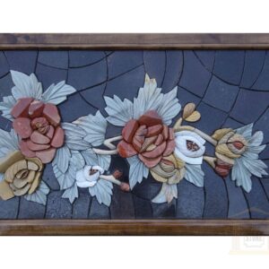 Strip of Roses 3D Mosaic Art