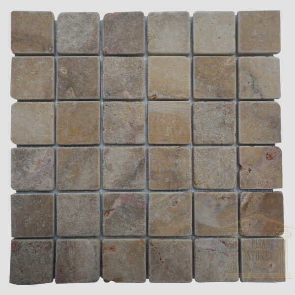 Dark Brown Rustic limestone wall mosaic tile