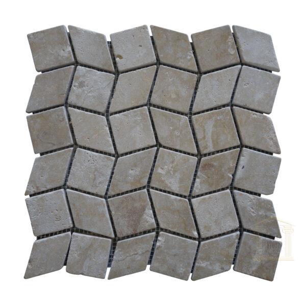 Crema Marfil Split Face Limestone Mosaic tiles