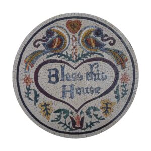 Bless This House Marble Stone Mosaic Art