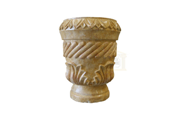 Matt Dark yellow Limestone Urn Garden 1 Smart Stone urns, planters, vases
