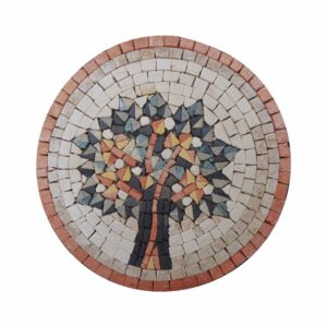 Vien of Life (Orange) Marble Stone Mosaic Art