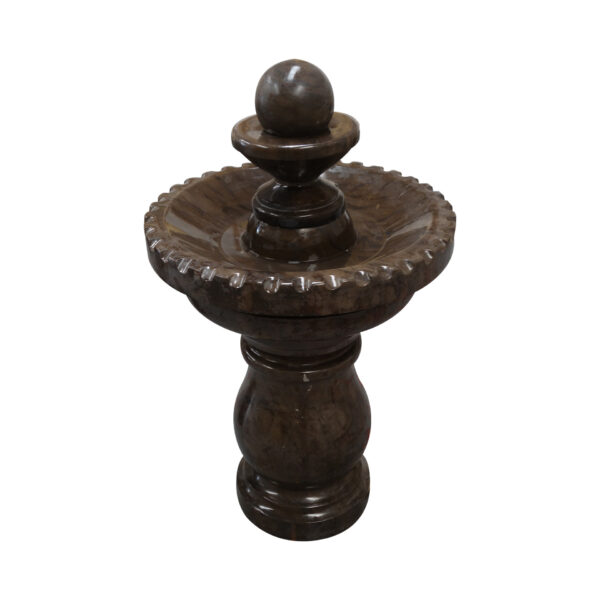 Dark brown Marble Spinning Ball Fountain