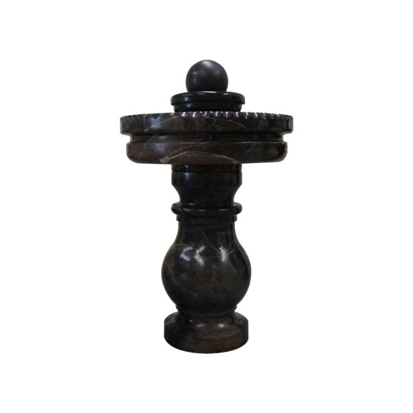 Black Marble Spinning Ball Fountain