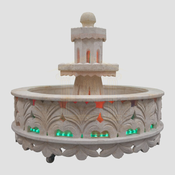 Moroccan Style Limestone Fountain