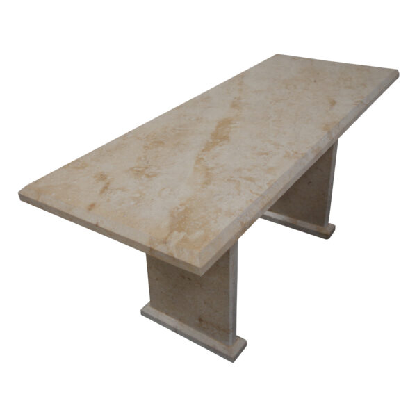 Light Yellow Limestone Table, TA-019, 1