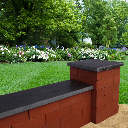 Black Stone Wall Coping 3cm Thick Pisa Save More And Grab A Bargain - Garden Wall Coping