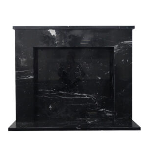 Marquina Black Fireplace