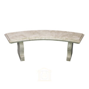 Crema Marfil Limestone Curved Bench