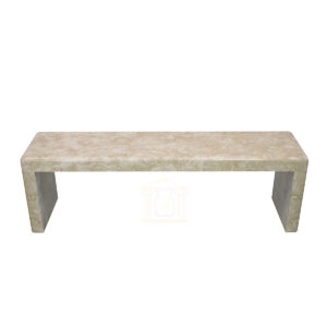 Crema limestone bench